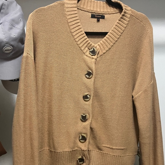 Quince Camel Button-Up Cardigan small with flaw - Picture 4 of 5